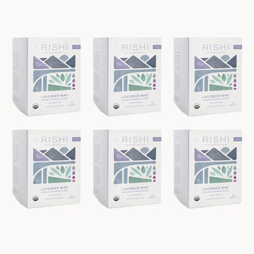 Rishi Tea Organic Lavender Mint Botanical Blend Tea, Decaffeinated, 1.32 Ounces (Pack Of 6)