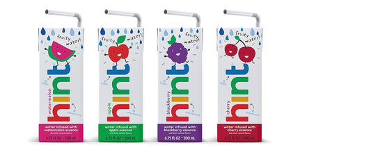 Hint Kids Water Variety, 8 Boxes, Each Of: Cherry, Watermelon, Apple, & Blackberry, Zero Sugar, Zero Sweeteners, Zero Preservatives, Zero Artificial Flavors, 6.75 Fl Oz (Pack Of 32)