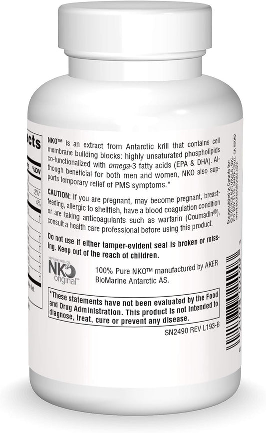 Source Naturals Nko Neptune Krill Oil 1000 mg Soft Gel - 90 Softgels