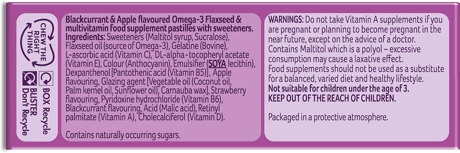 Bassetts Vitamins 3-6 Years Blackcurrant and Apple Flavour Multivitamins 30 Gummies : Amazon.co.uk: Health & Personal Care