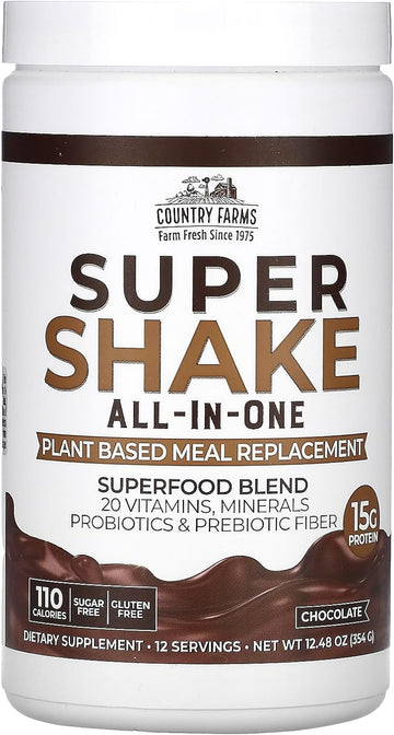 Country Farms All-in-One Super Shake Meal Replacement 15g Plant Protei