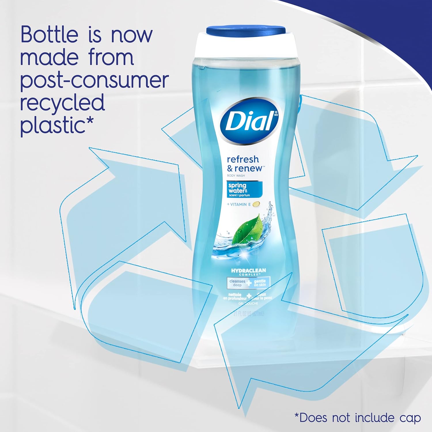Dial Body Wash, Refresh & Renew Spring Water, 32 Fl Oz