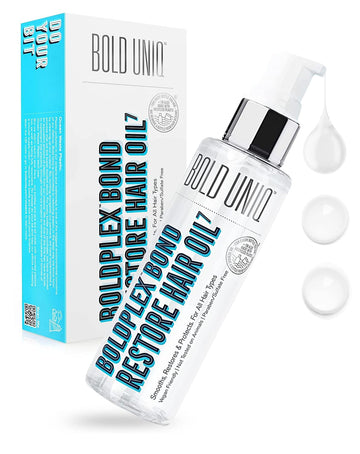 Boldplex 7 Hair Oil For Dry & Damaged Hair - Adds Shine, Strengthens, Smooths Split Ends & Frizz, Moisturizes & Nourishes. Weightless Hair Treatment Oil For Curly, Frizzy & Coarse Hair - 3.38 Floz