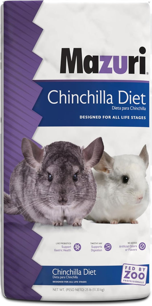 Mazuri | Chinchilla Diet | 25 Pound (25 Lb.) Bag