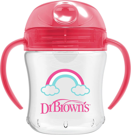 Dr. Brown'S Transition Sippy Cup With Soft Spout - Pink - 6Oz - 6M+