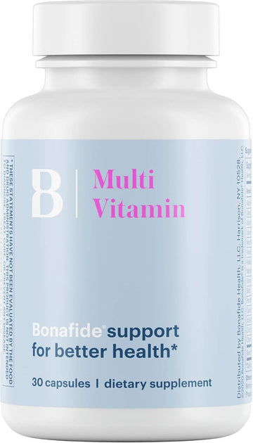 Bonafide Essentials Multi Vitamin For Better Health – Daily Multivitamin For Women – 30 Capsules (1-Month Supply)