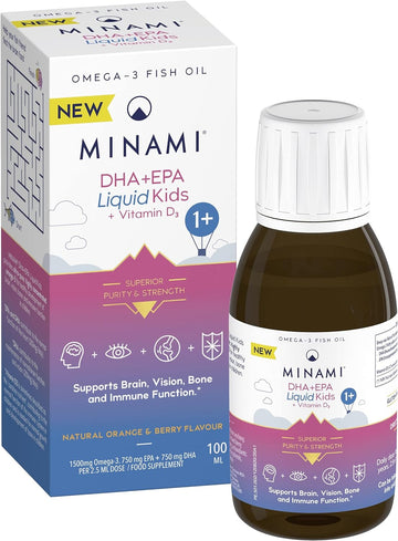 MINAMI DHA+EPA Liquid Kids + Vitamin D3-100ml