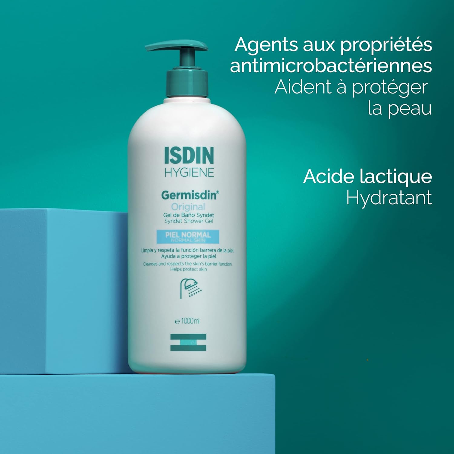 ISDIN Germisdin Original Syndet Shower Gel (1000ml) | Shower gel for daily use : Amazon.co.uk: Beauty