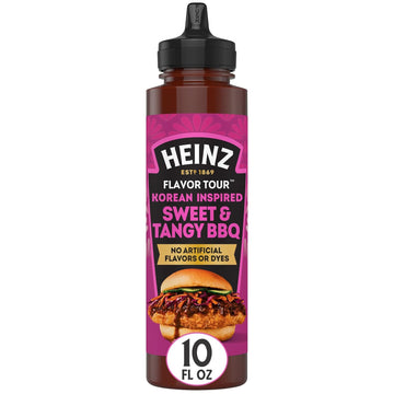 Heinz Flavor Tour Korean Inspired Sweet & Tangy Bbq Sauce, 10 Fl Oz Bottle
