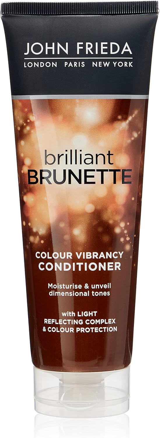 John Frieda Brilliant Brunette Colour Protecting Moisturising Conditioner 250Ml