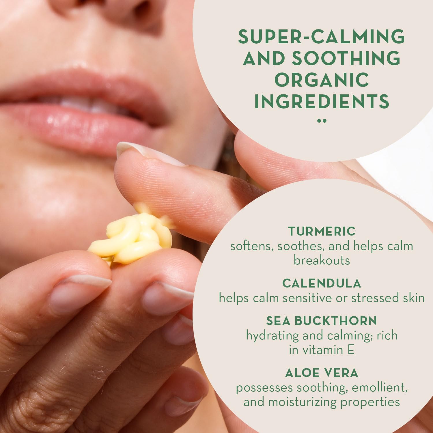 Soothing Face Moisturizer For Sensitive Skin | Super Calming Skin Therapy Face Balm For Dry Aging Delicate & Compromised Skin | Rich Non Greasy Restorative Vegan Face Moisturizer For Women (2 Fl Oz) : Beauty & Personal Care