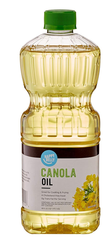 Amazon Brand - Happy Belly Canola Oil, 48 fl oz (Pack of 1)
