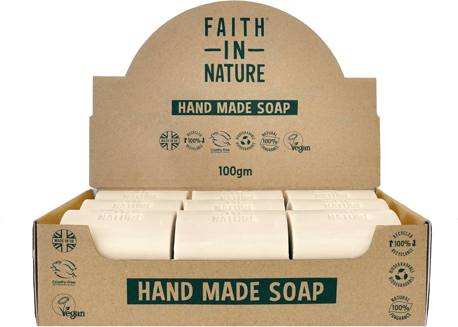 Faith In Nature Natural Lavender Hand Soap Bar Box Set, Relaxing, Vegan & Cruelty Free, No SLS or Parabens, 18 x 100g : Amazon.co.uk: Beauty