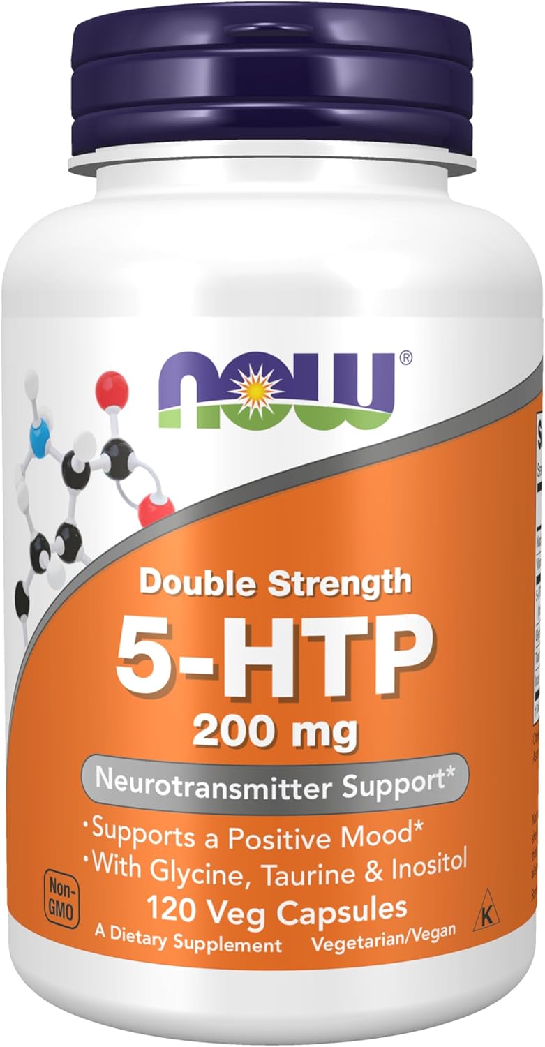 Now Foods Supplements, 5-Htp (5-Hydroxytryptophan) 200 Mg, Double Strength, Neurotransmitter Support