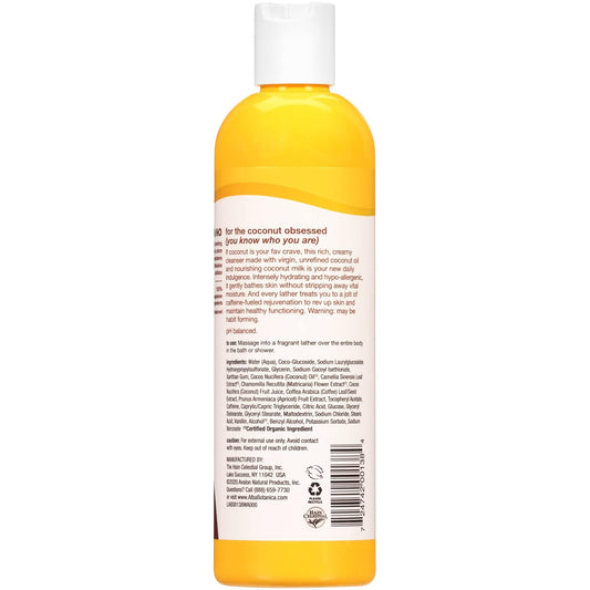Alba Botanica Very Emollient Body Wash, Coconut Rescue, 12 Oz