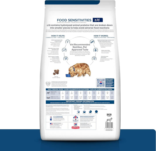 Hill'S Prescription Diet Z/D Skin/Food Sensitivities Dry Dog Food, Veterinary Diet, 17.6 Lb. Bag