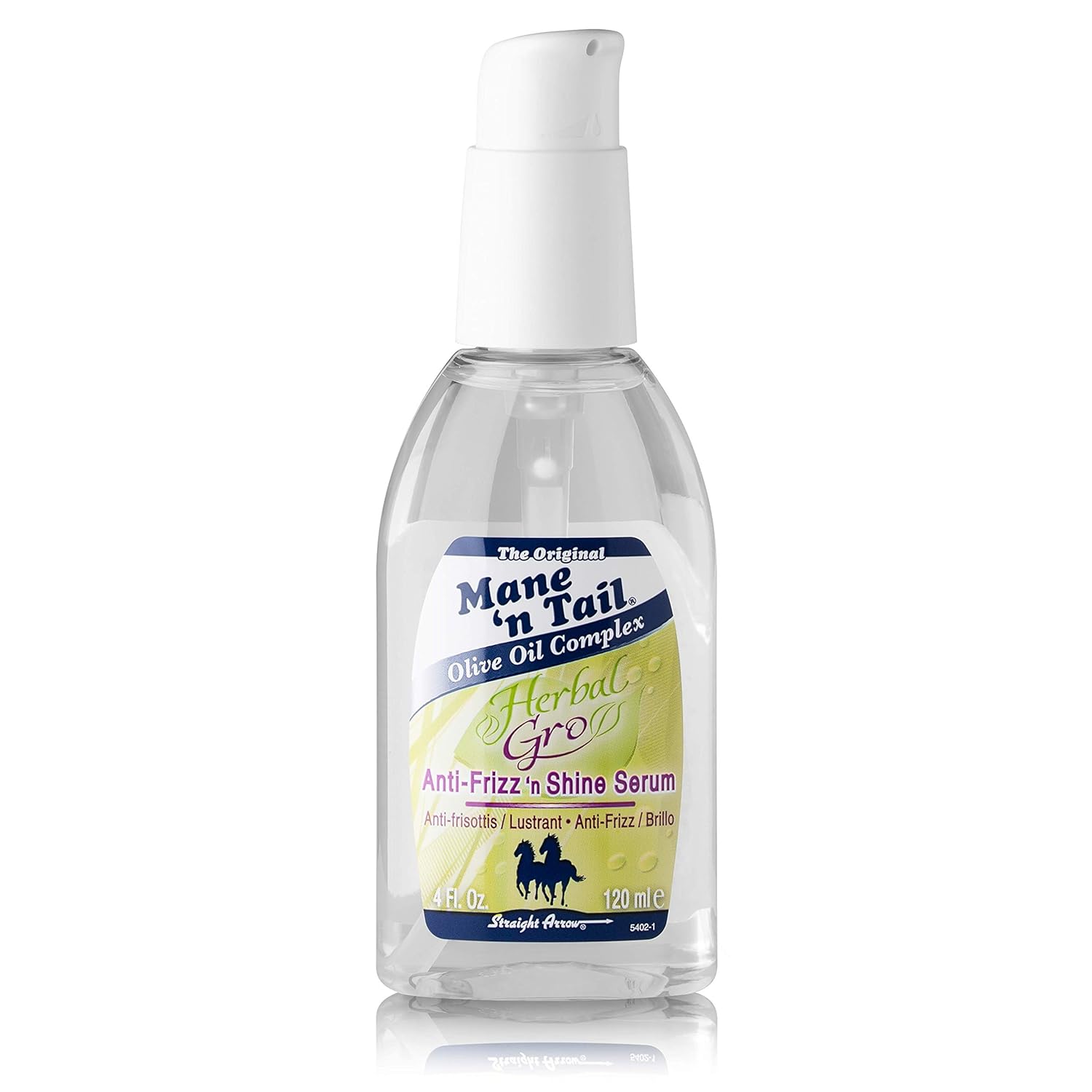 Mane N Tail Mane'N Tail Herbal-Gro Anti-Frizz 'N Shine Serum, 4 Oz : Hair Styling Serums : Beauty & Personal Care
