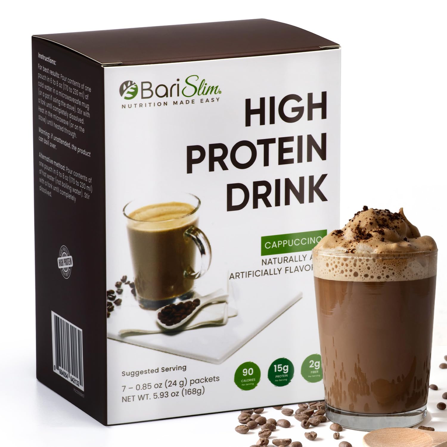 Barislim High Protein Shake - Delicious & Nutritious Meal Replacement Shake - Low Sugar & Carb - Formulated For Bariatric Patients & Post-Weight Loss Surgery Support | Chocolate Shake (9 Oz)