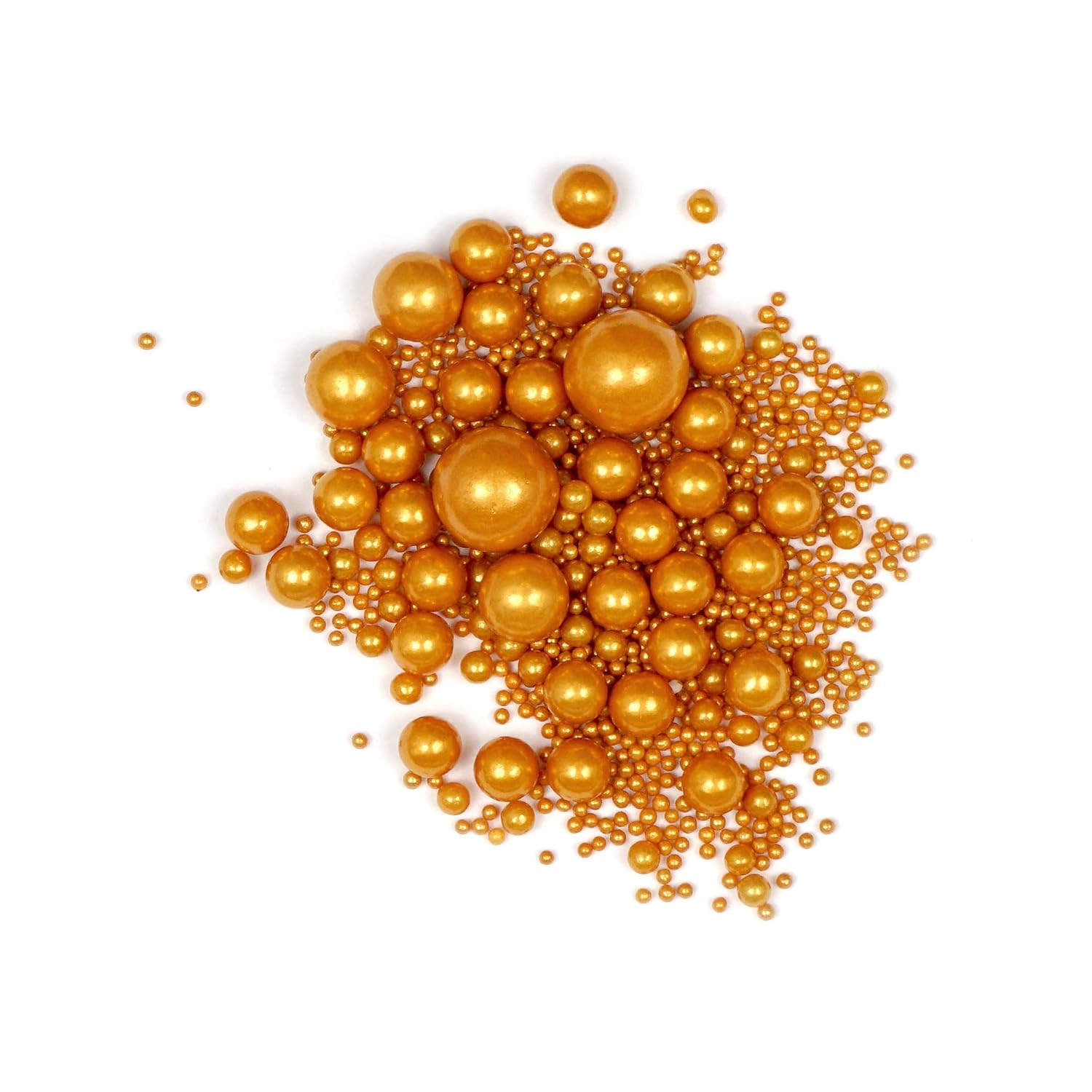 Gold Sprinkles Edible Pearls 4.58 Oz, Gold Pearls For Cake Decorating : Grocery & Gourmet Food
