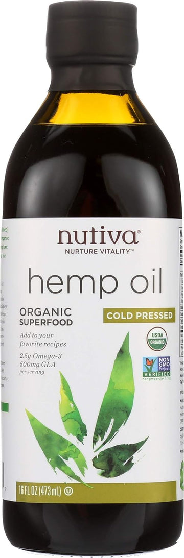 Nutiva Organic Hemp Oil, 16 Fl Oz