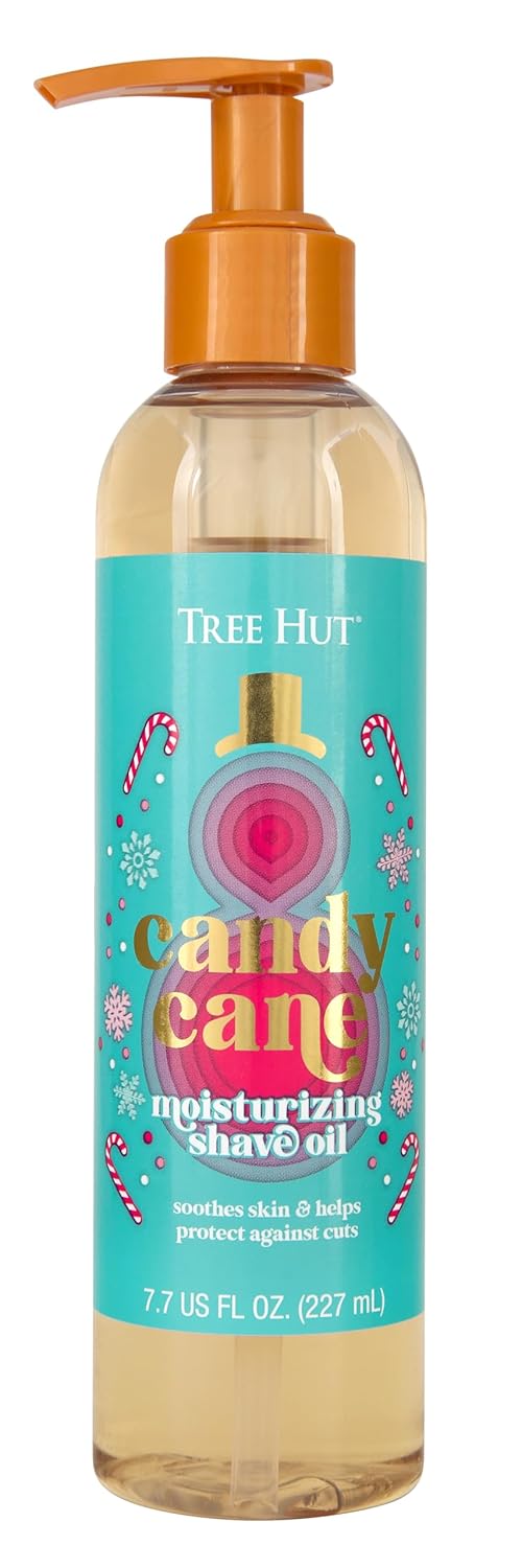 Tree Hut Bare Candy Cane Hydrating & Moisturizing Shave Oil, 7.7 Fl Oz