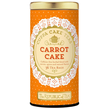 The Republic Of Tea — Carrot Cake Cuppa Cake Tea, 36 Tea Bags, Caffeine-Free