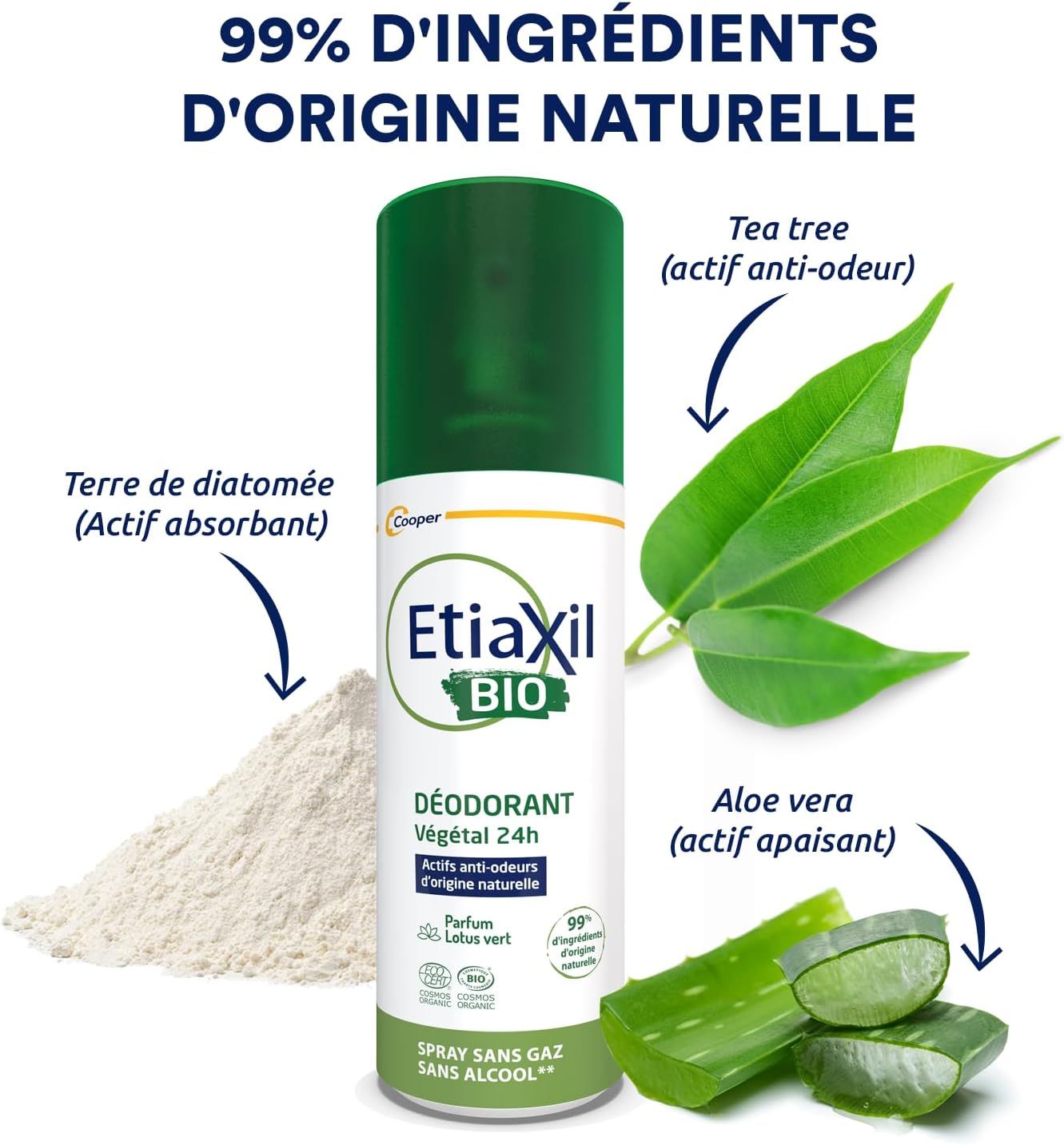 Etiaxil Organic 24H Vegetable Deodorant 100 Ml