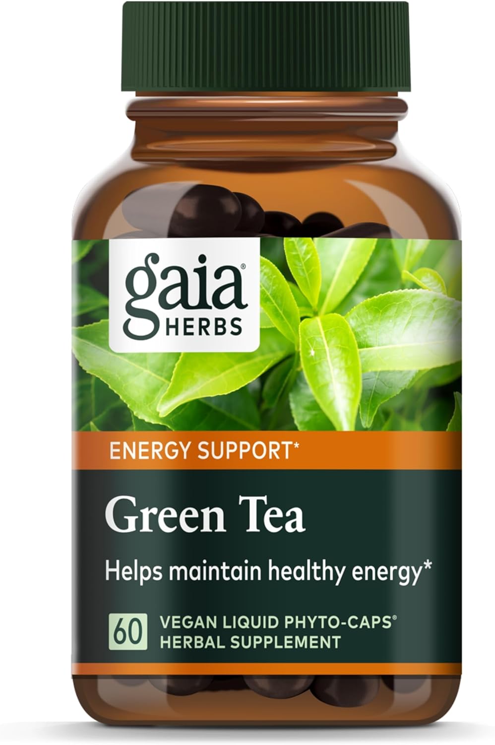 Gaia Herbs Green Tea - Helps Maintain Healthy Weight And Energy Levels* - With Organic Green Tea Leaf And Extract - 60 Vegan Liquid Phyto-Capsules (15-Day Supply)