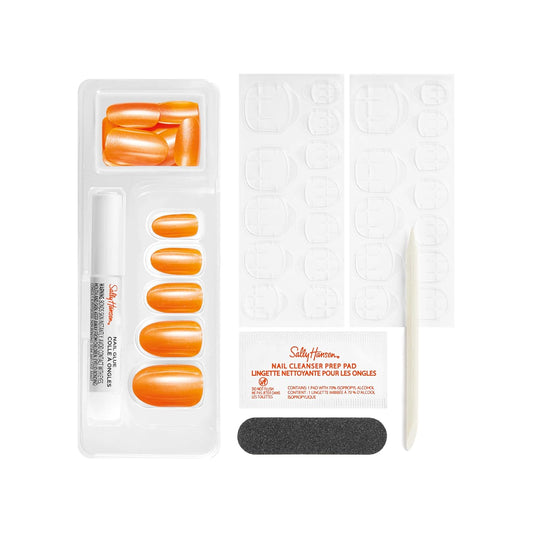 Sally Hansen Salon Effects® Perfect Manicure, Ring Pop Do Me A Flavor, Press On Nails, Oval Shaped, Non-Damaging Adhesive Tabs, File, And Alcohol Pad Included