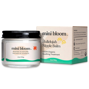 Hallelujah Nipple Balm | USDA ORGANIC Soothing Ointment | Restores Dry, Cracked, Sensitive Nipples | Lanolin-Free, Made w/ Aloe, Calendula, Olive & Sunflower Seed Oils | 2 oz
