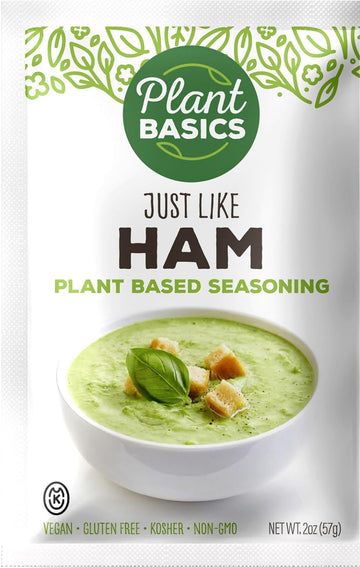 Plant Basics - Plant Based Seasoning, Just Like Ham, 2 ounce, Vegan, Gluten Free, Kosher, Non-GMO