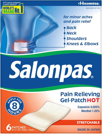 Salonpas Salonpas Pain Relieving Gel-Patch Hot, 6 each (Pack of 2)