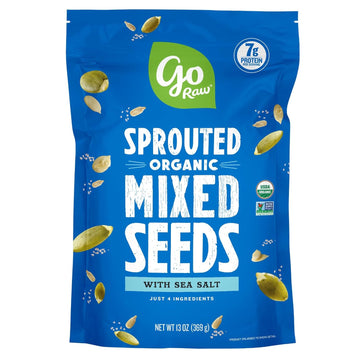 Go Raw Organic Sprouted Mixed Seeds, 13 Oz, Unsalted, Keto, Kosher, Superfood