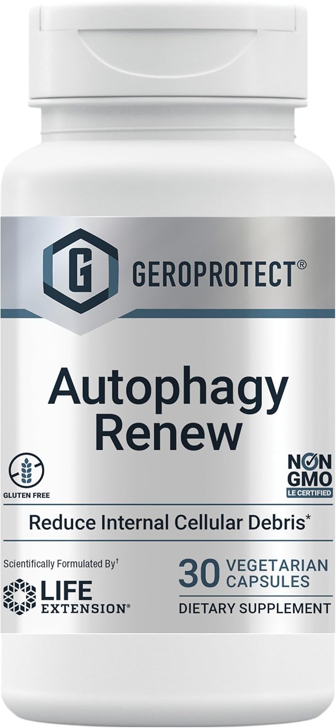 Life Extension Geroprotect Autophagy Renew – Encourages Cellular Housekeeping & Longevity – Vegetarian, Gluten-Free, Non-Gmo – 30 Vegetarian Capsules