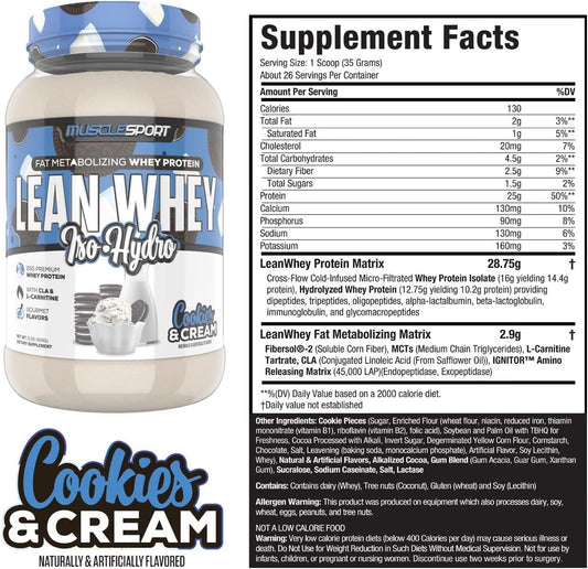 Musclesport Lean Whey Revolution?, Whey Protein Isolate with Hydrolyze