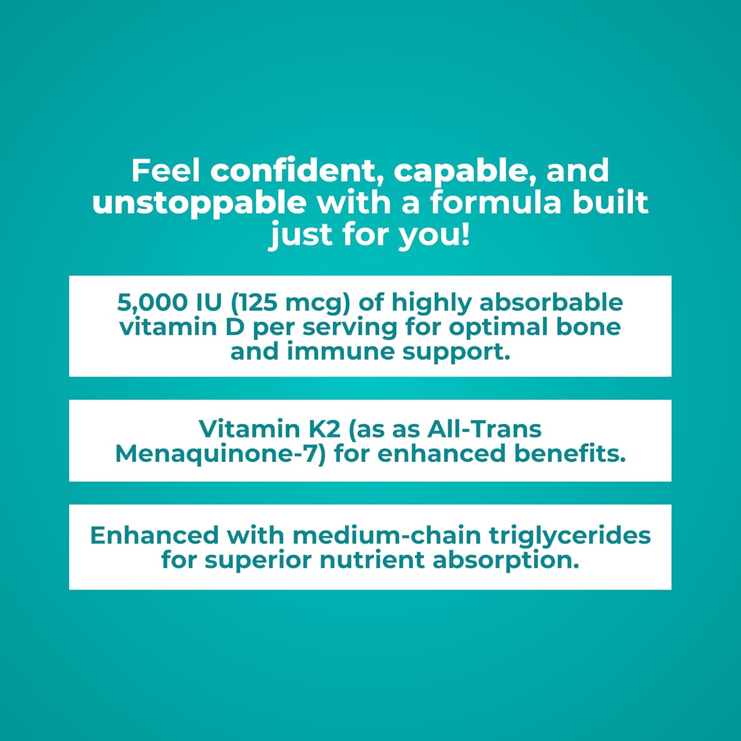 Buy Reignite Wellness By Jj Virgin | Vitamin D Plus | Relevant Serving Of 5000 Iu, Highly Absorbable Vitamin D + Vitamin K1 & K2 | Gg Supplement For Immune Health | Bone And Heart Supplement | 60 Softgels On  Free Shipping On Qualified Orders