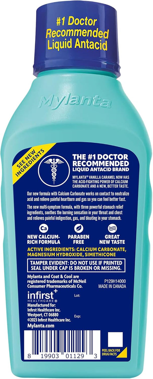 Mylanta Heartburn And Gas Relief, Liquid Antacid, Classic Flavor, 12 Fluid Ounce