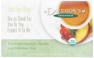 Davidson'S Organics, Coconut Vanilla, 100-Count Unwrapped Tea Bags