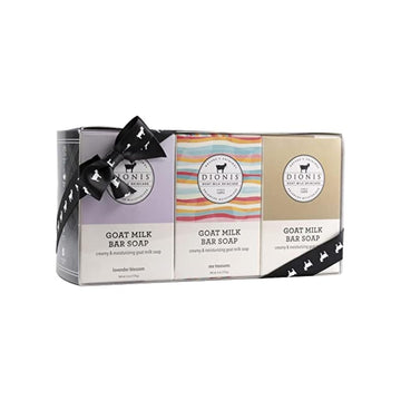 Dionis Goat Milk Bar Soap Expanded Gift Set Of 6 Moisturizing Triple Milled Soap Bars For All Skin Types – Paraben Free, Cruelty Free, Made In The Usa - Nourishes, Moisturizes & Hydrates Dry Skin