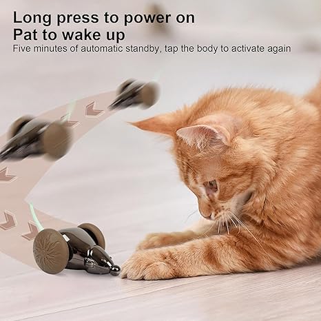 Remote Control Mouse Cat Toy – Electronic Moving Toy with Light-Up Tail, Smart Realistic Design for Cats to Relieve Boredom