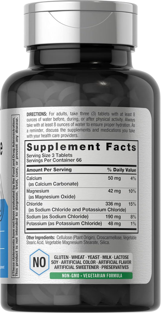 Horbäach Electrolyte Tablets | 200 Count | Vegetarian | Keto-Friendly | Non-Gmo, And Gluten Free Hydration Supplement