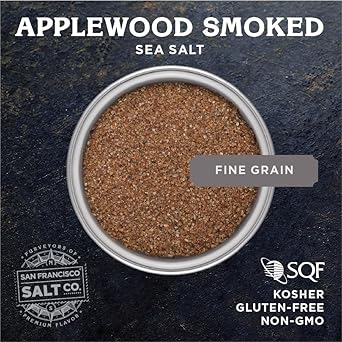 Applewood Smoked Sea Salt - 2 Lb. Bag Fine Grain By San Francisco Salt Company