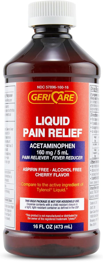 16 Oz Bottle Acetaminophen Cherry Flavored Liquid