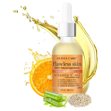 Olivia Care Flawless Skin Everyday Facial Oil – 100% Natural Tea Tree Oil – Lightweight & Hydrating – For Smooth, Nourished, And Radiant Skin – 2 Fl Oz