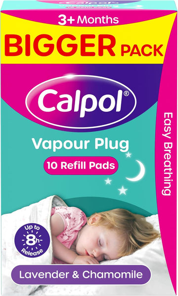 Calpol Vapour Plug Refill Pads Lavender & Chamomile 3+ Months, Pack Of 10