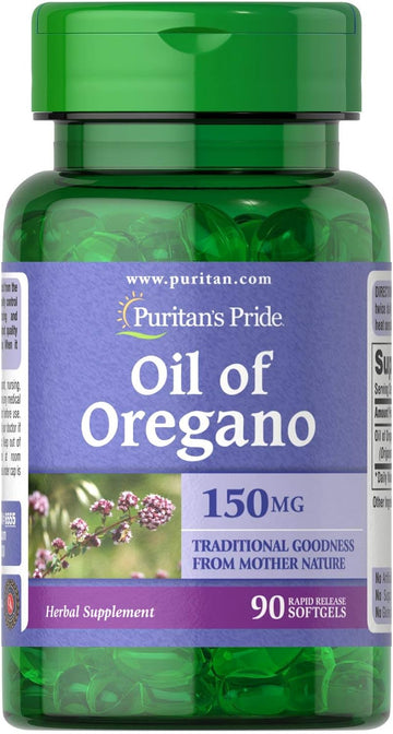 Puritan's Pride Oil of Oregano 150 mg-90 Softgels