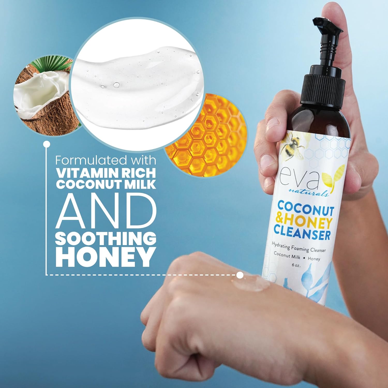 Niacinamide 5% Serum, Peptide Moisturizer, Coconut & Honey Cleanser Bundle : Beauty & Personal Care