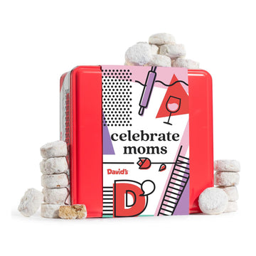 David’S Cookies Ideal Mother'S Day Gift For Moms – Butter Pecan Meltaways Cookies With Crunchy Pecans And Powdered Sugar – Premium Fresh Ingredients – Comes In A Celebrate Moms Tin Box 1Lb