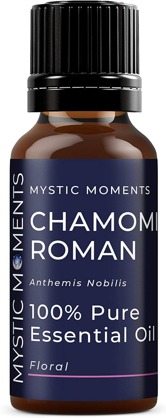 Mystic Moments | Chamomile Roman Essential Oil 10ml - Pure & Natural oil for Diffusers, Aromatherapy & Massage Blends Vegan GMO Free