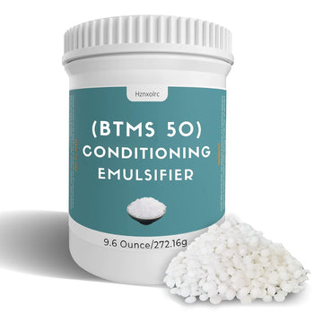 9.6 Oz Btms 50 Conditioning Emulsifier For Making Leave-In Conditioner, Premium Btms 50 Conditioning Emulsifier Granules, Higher Activity Than Btms 25, Suitable For Making Lotions, Shampoos And More